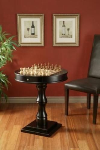 New Artisan 30 Wood Chess Table Wooden Chess Set