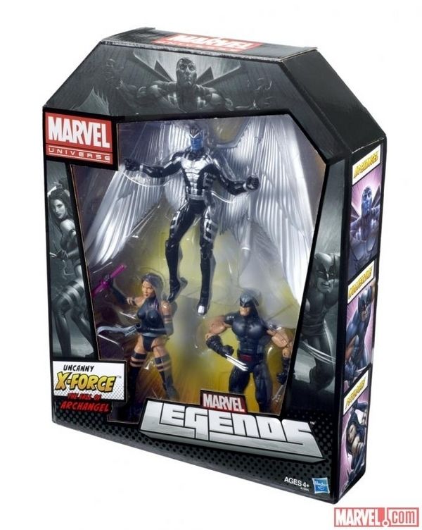   2012 EXCLUSIVE MARVEL LEGENDS X FORCE 3 PACK ARCHANGEL PSYLOCKE HASBRO