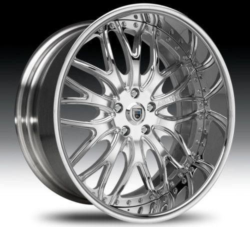 22 asanti AF147 Chrome Wheels Rims 2 Piece