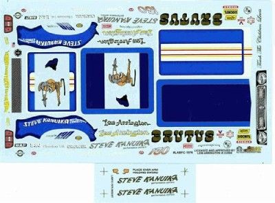 brutus mustang f c lew arrington drag decal