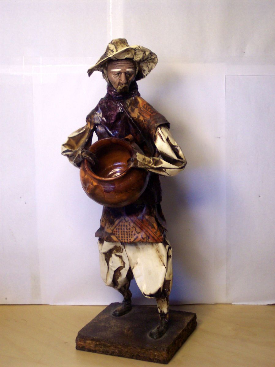 Vintage Mexican Folk Art Paper Mache Sculpture