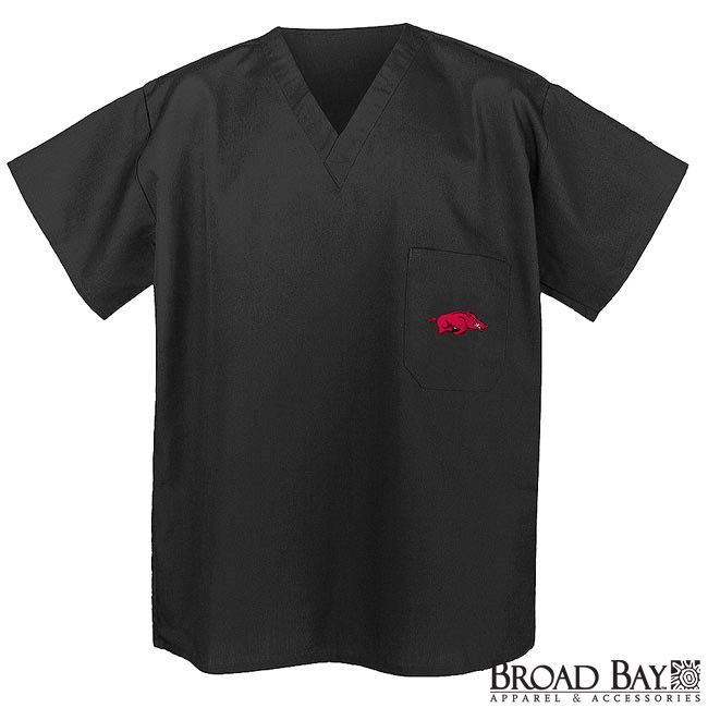 official university of arkansas apparel arkansas razorbacks scrubs 