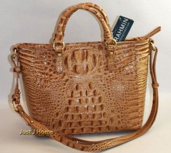 brahmin mini arno tote praline melbourne nwt