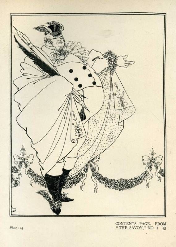 Genuine Aubrey Beardsley 1920s Lithograph Art 19