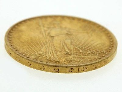 1924 United States Saint Gaudens Double Eagle Twenty Dollar $20 Gold 