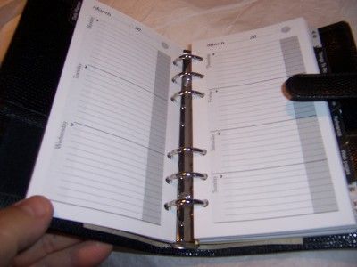 Mundi Professional Undated Black Lizard Agenda Planner