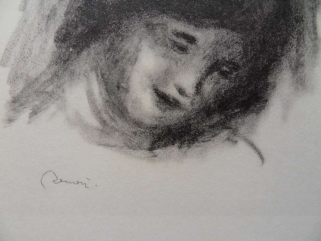 RENOIR  LITHOGRAPHIE originale SIGNEE # MOURLOT   1951