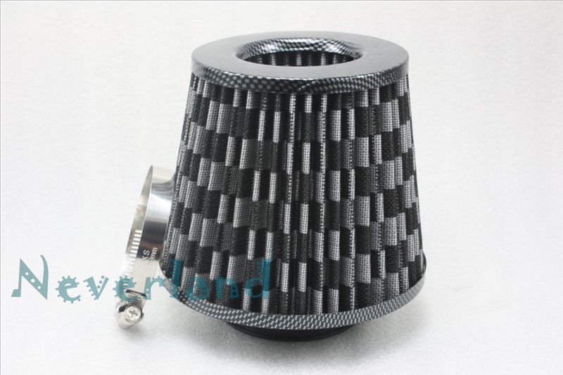 Car Truck SUV Universal 3” 75mm High Flow Air Intake Cone Filter 