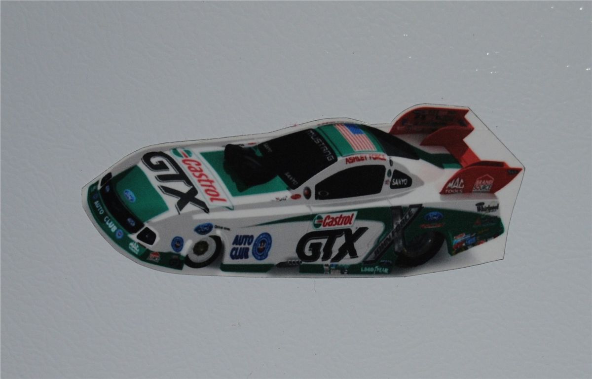 Ashley Force Hood Castrol GTX Refrigerator Tool Box Magnet 2009 FREE S 