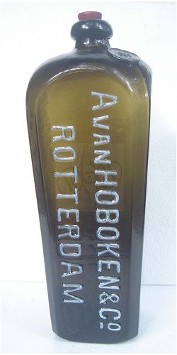 description circa 1900s avan hoboken co rotterdam case gin bottle 