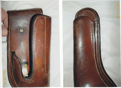 Audley Holster Flat Back Colt Woodsman 6 bbl Hi Standard Scarce Model 