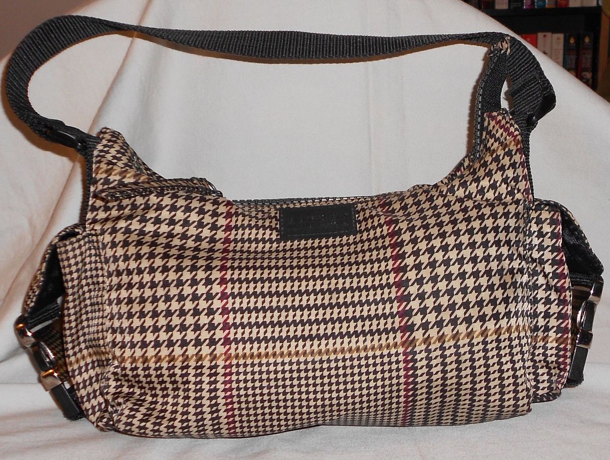 RALPH LAUREN HOUNDSTOOTH SHOULDER BAG PURSE