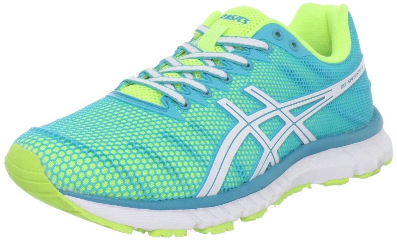 Asics Womens Gel Speedstar 6 Running Shoe Limeade White Turquoise 