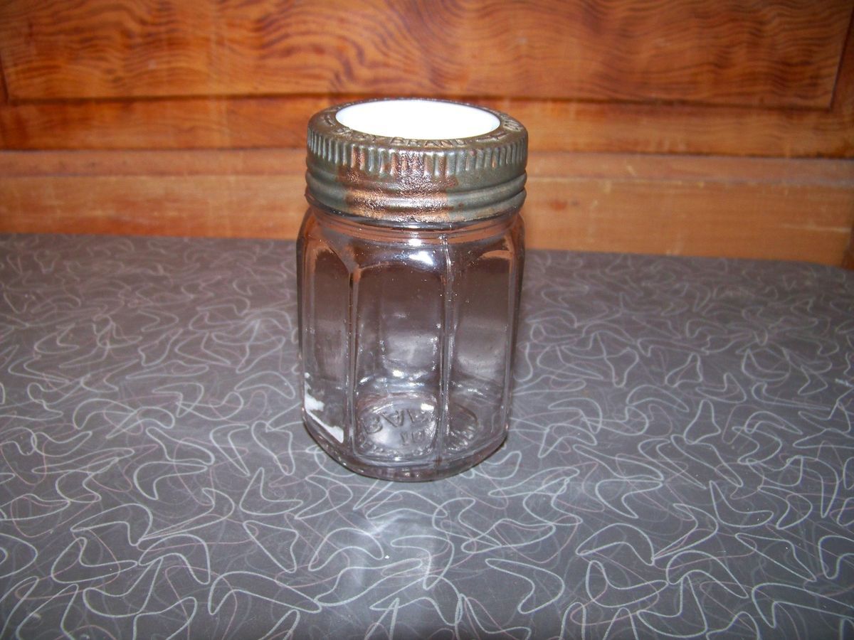 Vintage Baby Bordens Glass Condensed Milk Bottle Jar