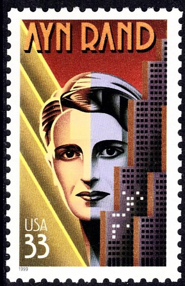 Scott 3308 33 Cent Ayn Rand Single MNH