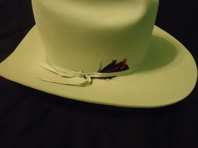 Bailey Teco Western Cowboy Hat Silver Beaver 25x Size 7 1 4 Made in 