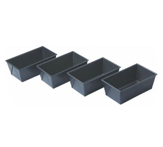 Chicago Metallic Set of 4 Mini Loaf Pans Bread Pan Bakeware