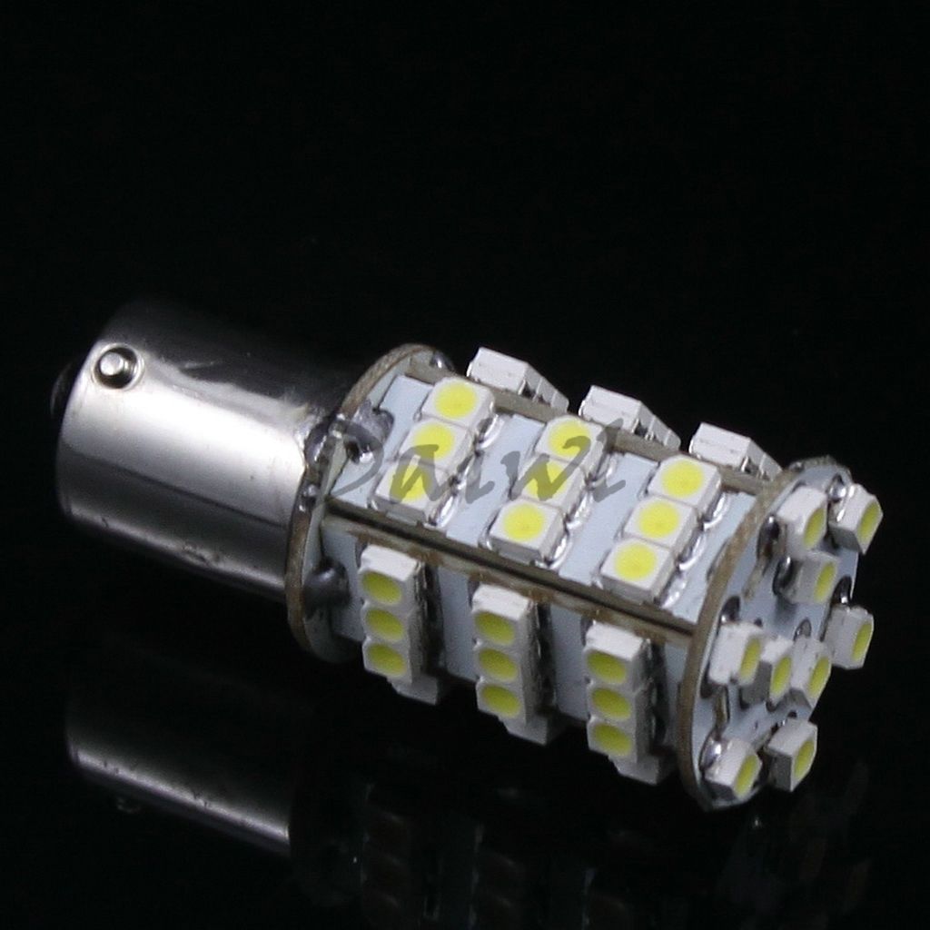   54 SMD 3528 LED Car Tail Stop Brake Turn Signal Light White 12V