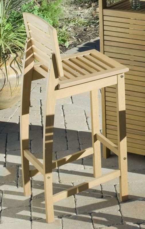 Bali Hai Outdoor Bar Stool Natural