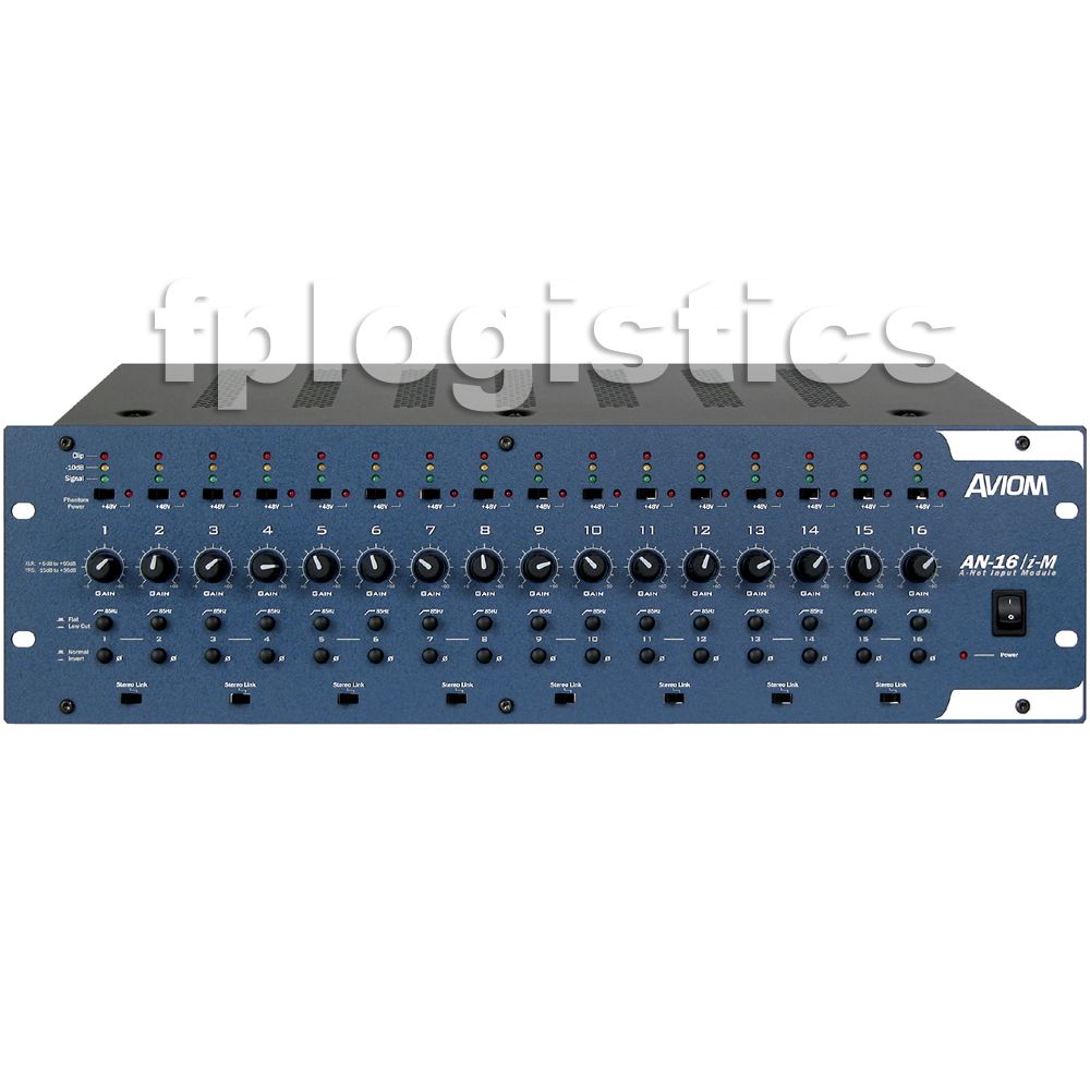 Aviom An 16 I M A 16II Personal Monitor System 16 CH Input Module w 