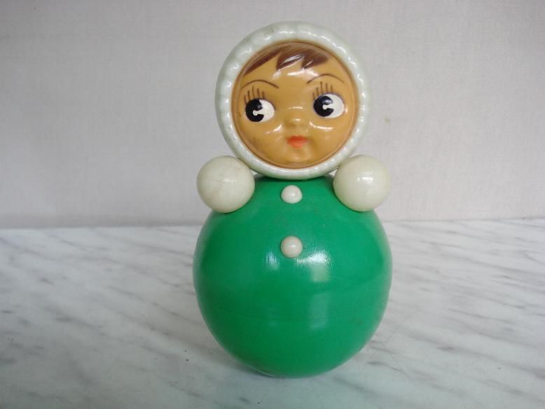 antique 1960 s plastic ballance nevelyashka doll