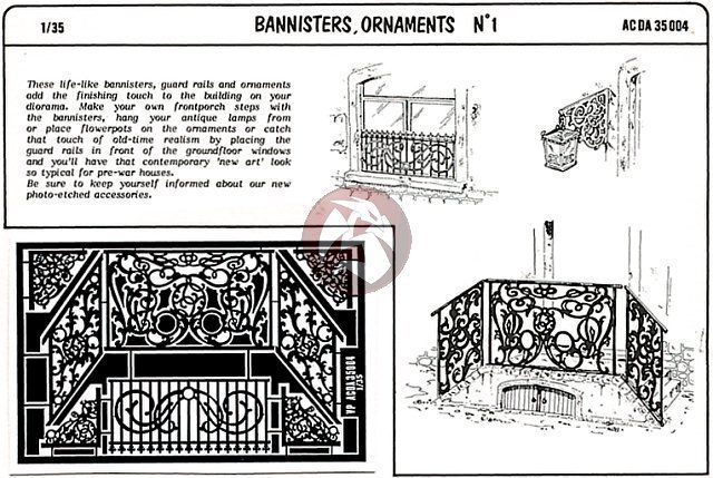 Verlinden 1 35 Bannisters Ornaments 52