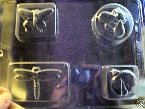 Asst Garden Bug Bar Chocolate Candy Soap Mold Molds