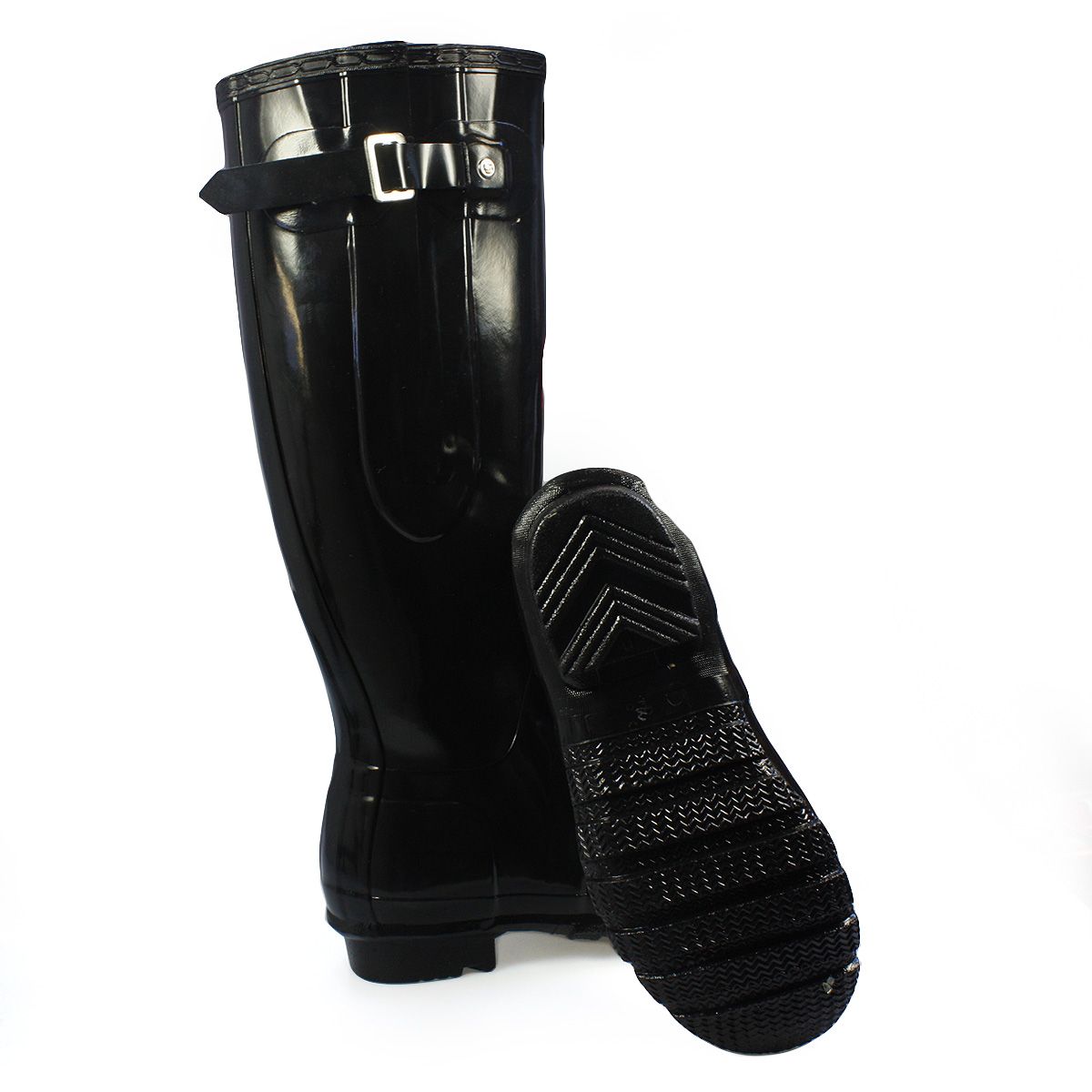 Hunter Original Adjust Gloss Black Wellington Boots