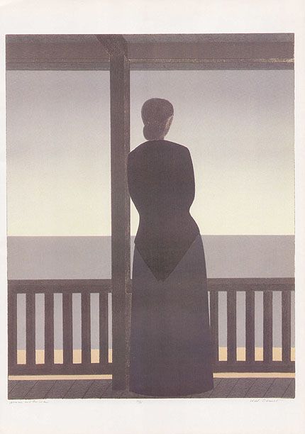 Will Barnet Print Woman and The Sea