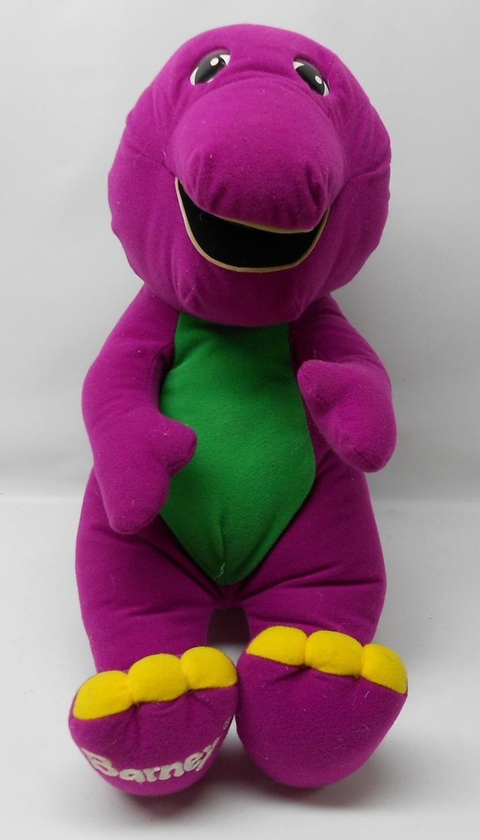 Barney The Purple Dinosaur Talking Plush 1992 Playskool #71245 for sale online 