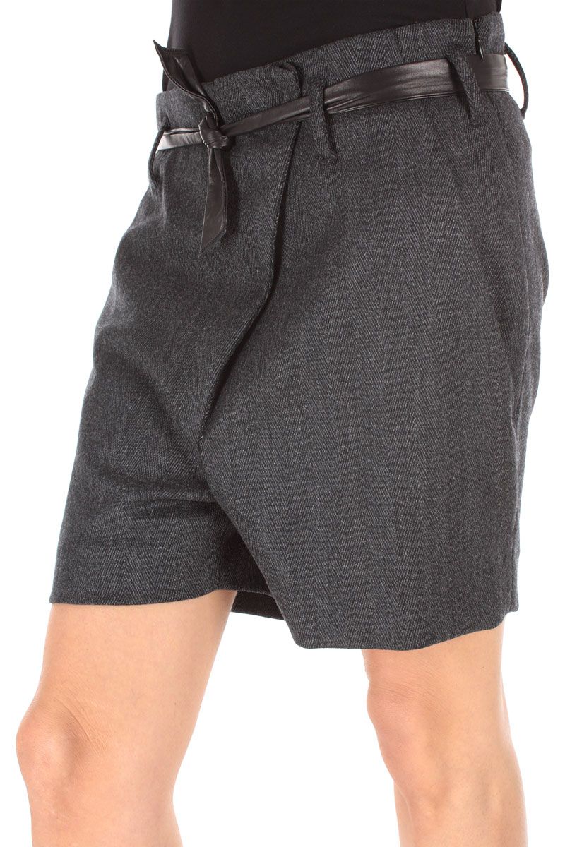 Neil Barrett Woman Shorts Size 40 ITA Color Gray Made in Italy NPA199 