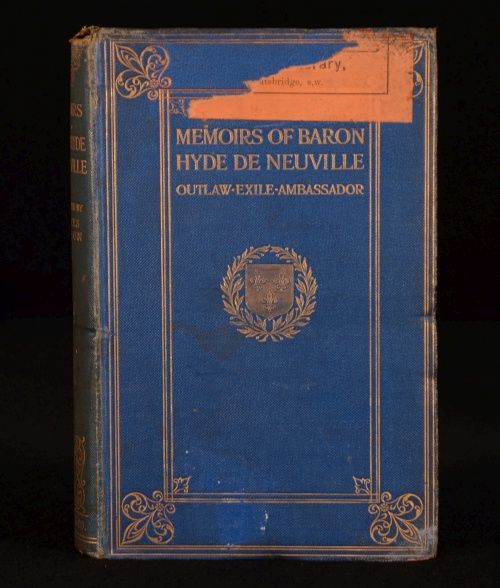 1914 2 Vol Memoirs of Baron Hyde de Neuville Frances Jackson Illus 