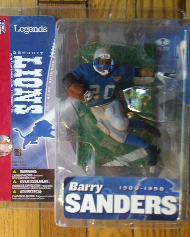 McFarlane NFL Barry Sanders Detroit Lions Variant chase Thanksgiving 