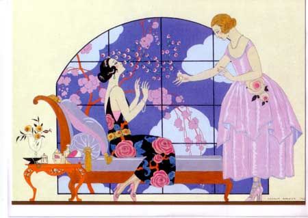 George Barbier Art Deco Greeting Cards Fashion Gallery