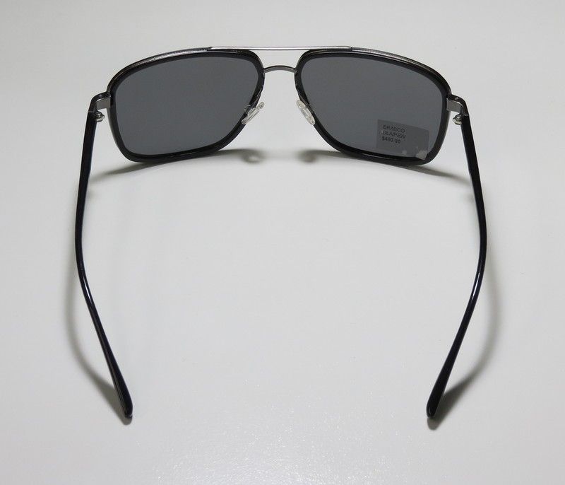 New Barton Perreira Brasco Black Pewter Gray Polarized Mini Aviator 