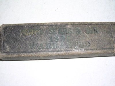 Henry  & Son Straight Razor 1865 Warranted with Box Handle is 