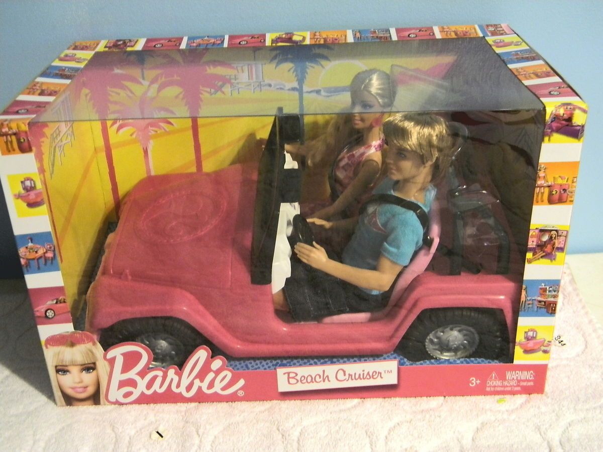 Barbie Beach Cruiser with Barbie and Ken Dolls