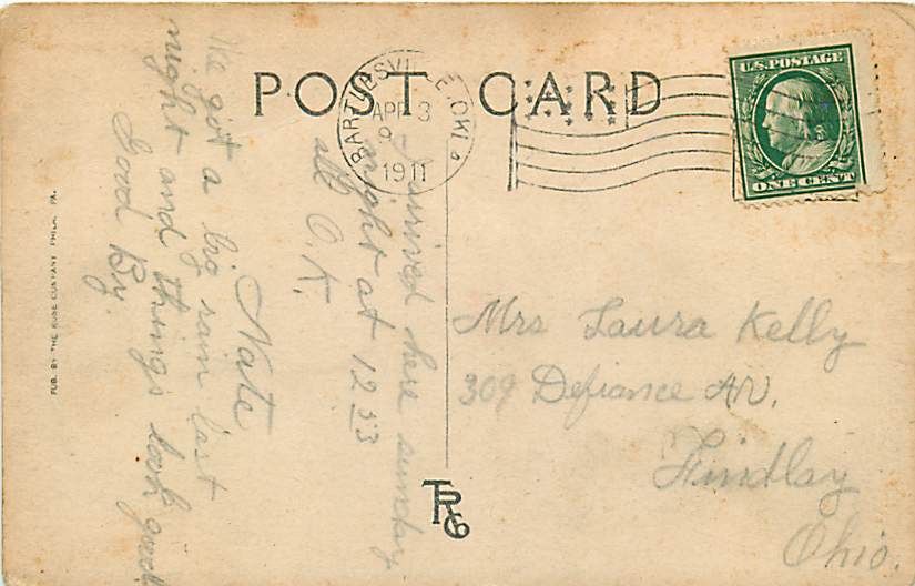 OK Bartlesville Residence Street mailed 1911 T551182