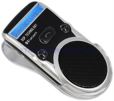 Wireless Solar Powered Voice Dial V3 Bluetooth Hands free Car Kit with 