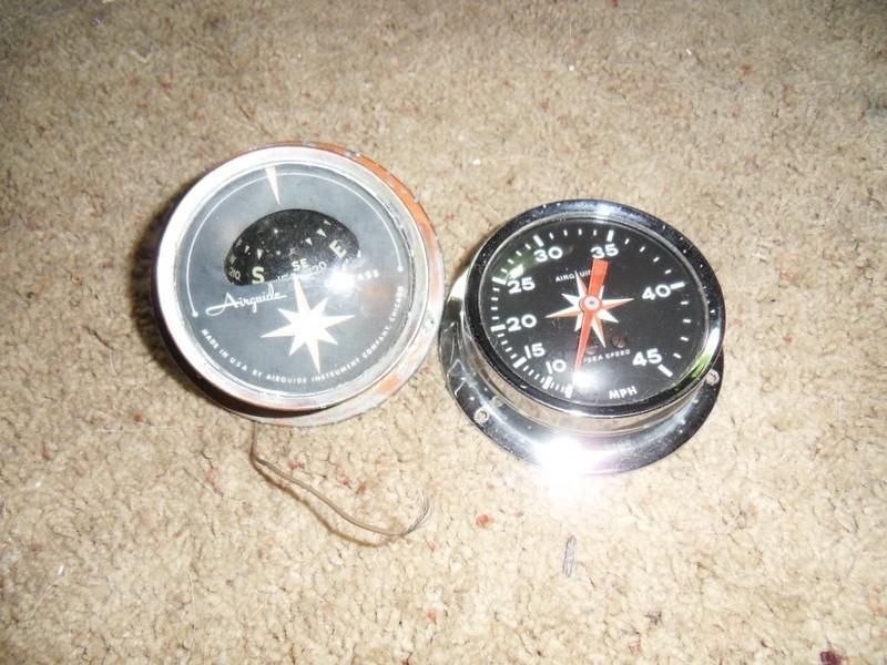 vintage airguide speedometer and compass chriscraft  149