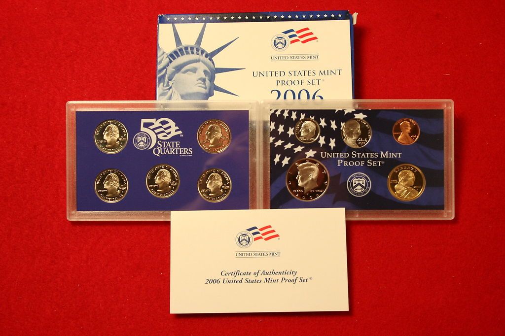 2006 proof set 10 piece 100 available 