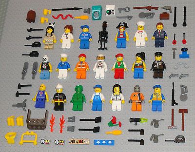 Lego MINIFIGURE Lot 21 People Girls Police Pirate City Space 