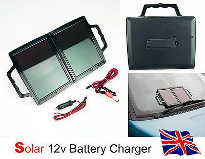 4W 12v SOLAR PANEL TRICKLE CAR BATTERY CHARGER BOAT CARAVAN FOLDABLE 