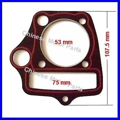 engine head gasket for 110cc 1p52fmh engine atv time left