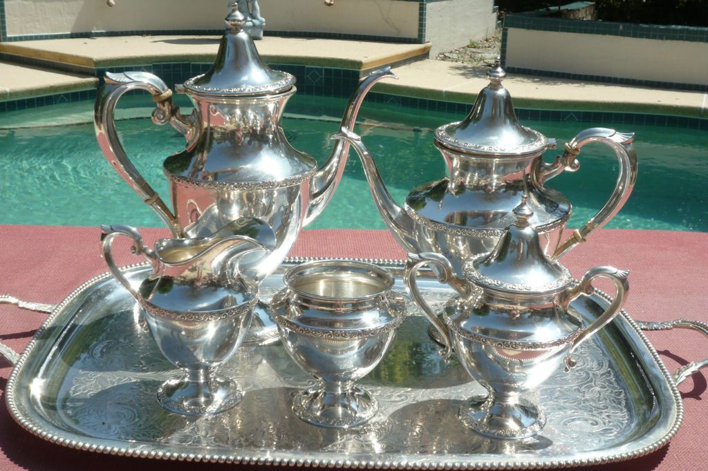 RARE Antique Sterling Silver Tea Set circa 1906**** 1600+ grams