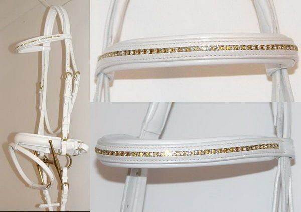 FSS Crystal Comfort FRIESIAN KEURING WEDDING Bridle MADE WITH 