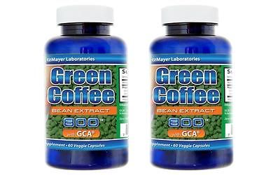 Pure Green Coffee Bean Extract 800mg W/ 50% Chlorogenic Acid and GCA 