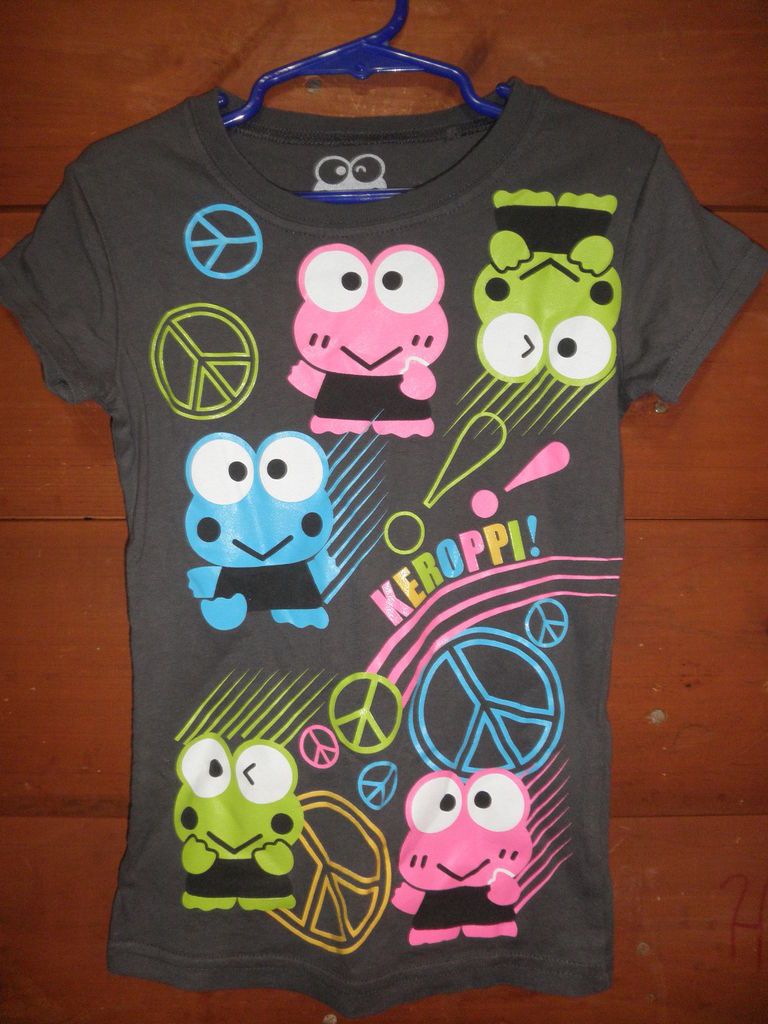 girls keroppi brand s s graphic t shirt t35 size s