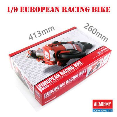 new 1/9 EUROPEAN RACING BIKE Academy Model Kit Decor Interior MA043 