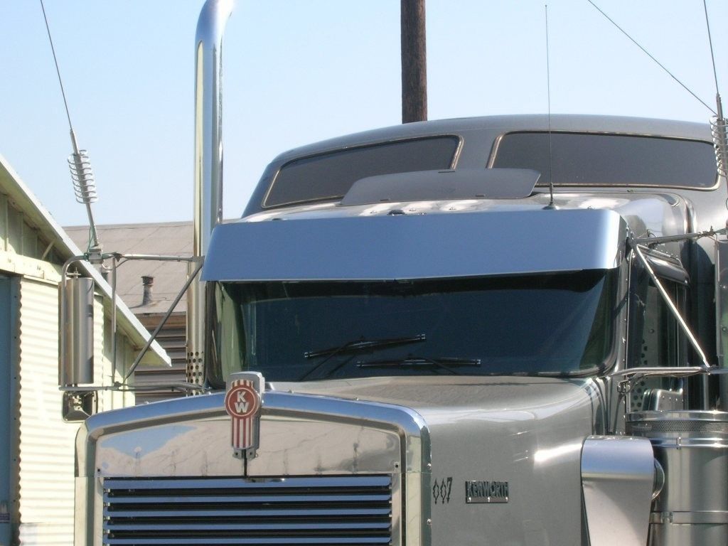 KENWORTH W900L 13 INCH 16 GAUGE STAINLESS 1 PIECE BLIND MOUNT DROP 